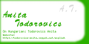 anita todorovics business card